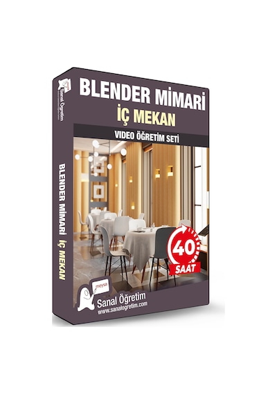 Blender Mimari İç Mekan Video Ders Eğitim Seti