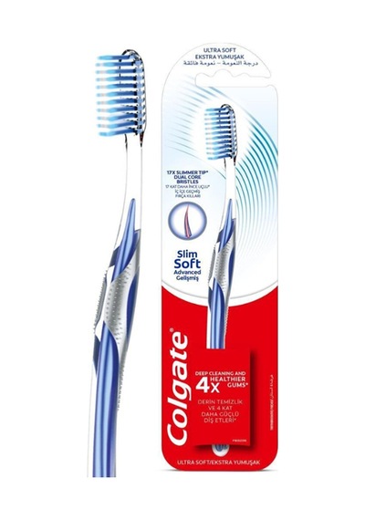 4 Adet Colgate Diş Fırçası Slim Soft Advanced