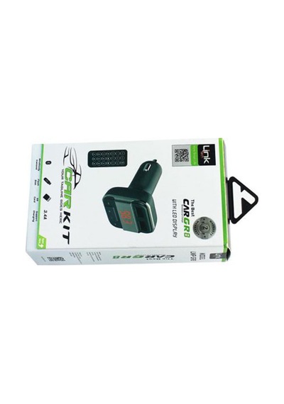 Linktech Gr8 3.4A Şarj Destekli Lcd Ekranlı Kumandalı Fm Transmit