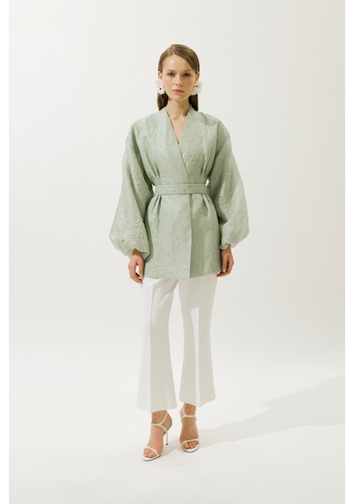 Manuka Jakar Organze Kimono Mint Mint