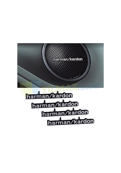 Harman Kardon Hoparlör Logo Amblem Tırnaklı Metal 2 Adet Yüksek Kalite