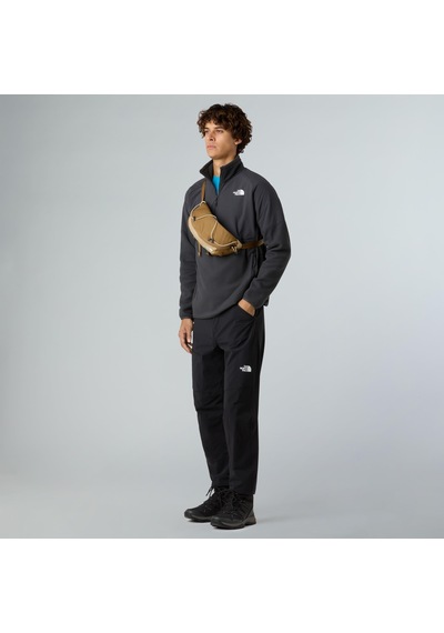 The North Face M Glacier Heavyweight 1/2 Zip Erkek Polar-30512 Koyu Gri