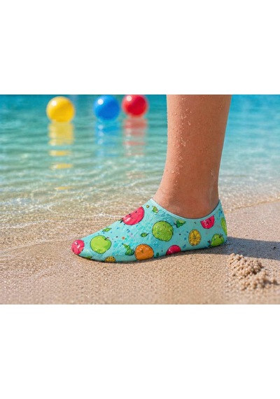 Gripptoes Kaymaz Damla Tabanlı Deniz&havuz Çorabı D1 Çok Renkli