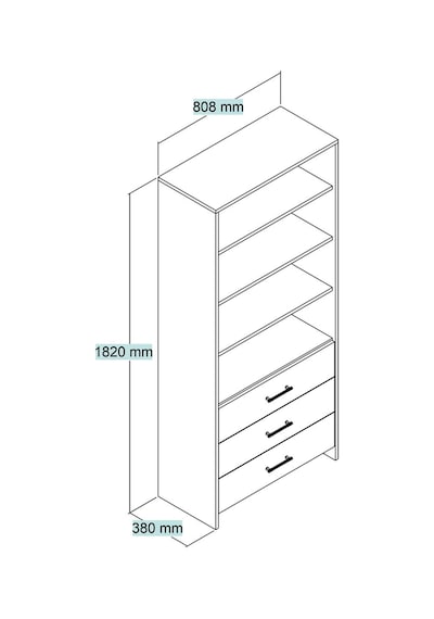 3 Çekmeceli Atlantik Çam - Beyaz Kitaplık Modern Ve Çok Amaçlı Açık Raflı Dolap 80x38x182 Cm Atlantik Çam-beyaz - 894107361 Atlantik Çam-beyaz 3 Çekmeceli Atlantik Çam - Beyaz Kitaplık Modern Ve Çok Amaçlı Açık Raflı Dolap 80x38x182 Cm Atlantik Çam-beyaz - 894107361 Atlantik Çam-beyaz