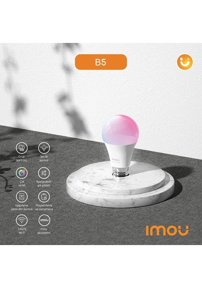 Akıllı Led Wifi Ampul / Çok Renkli - Ayarlanabilir Işık - Programlama Ve Zamanlama - Uygulama Üzerinden Kontrol - E27 Duy