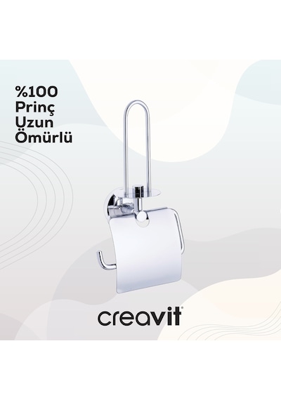 Creavit BR20227 Royale Kapaklı Tuvalet Kağıtlığı Yedekli