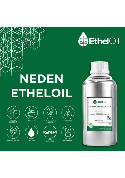 Etheloil Kayısı Çekirdeği Sabit Yağı 500 G