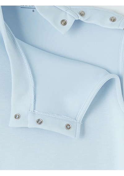 Lcw Limitless Mavi Kolay Giyilebilir Yandan Ve Omuzdan Çıtçıtlı Bluz