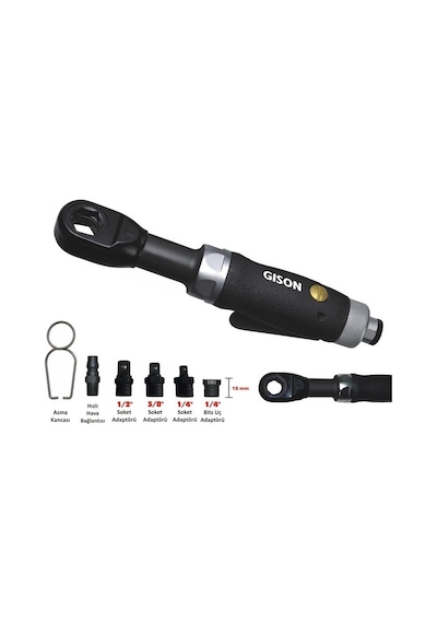 Gison Gp854J Adaptörlü Havalı Cırcır Kolu N11.7962