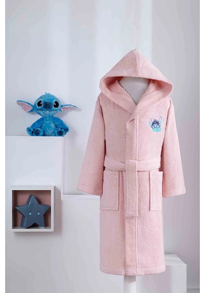 Özdilek Lisanslı Kapüşonlu Çocukbornozu 5/6yaş-stitch Alohamercan Mercan