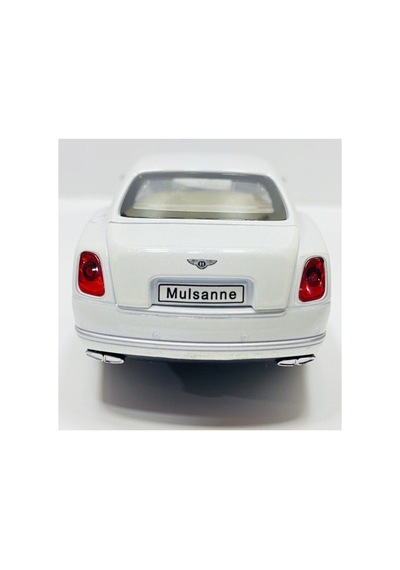 Bentley Mulsanne 1:32 Ölçek Metal Araba Kapılar Kaput Bagaj Açılır Lisanslı Model Işıklı Sesli Beyaz Beyaz