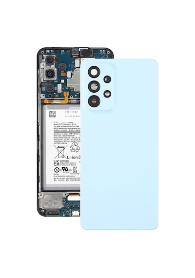 Cbtx Samsung Galaxy Uyumlu A53 5g Sm-a536b Kamera Lens Kapağı Mavi İle Pil Arkakapak