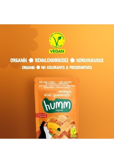 Organik Glutensiz Vegan Mangolu Mini Küpler - 30g Diğer