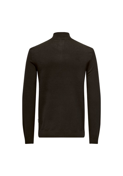Only & Sons Onswyler Lıfe Reg 14 Half Zıp Knıt Noos Erkek Brown Kazak - 22021264 Kahverengi Only & Sons Onswyler Lıfe Reg 14 Half Zıp Knıt Noos Erkek Brown Kazak - 22021264 Kahverengi