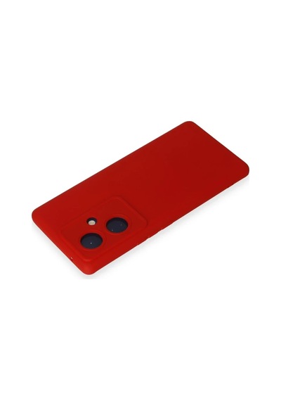 Vivo V29 Lite Kılıf Nano İçi Kadife Silikon - Kırmızı 0.2M-Çok Renkli