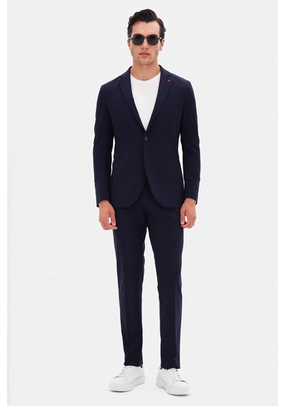 Twn Slim Fit Lacivert Düz Takim Elbise 4ec05e301545m 101