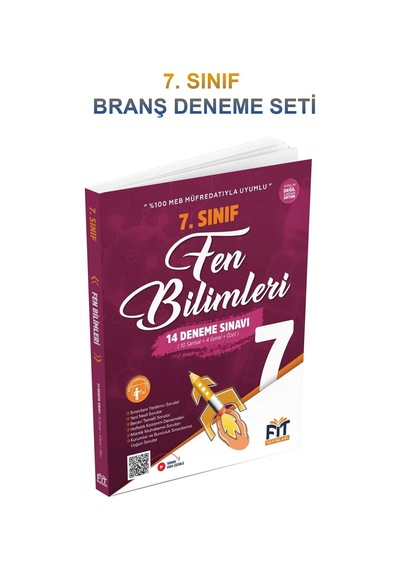 7. Sınıf Branş Deneme Seti Türkçe, Matematik, Fen, İngilizce, Sosyal Bilgiler Deneme Seti Kitabı