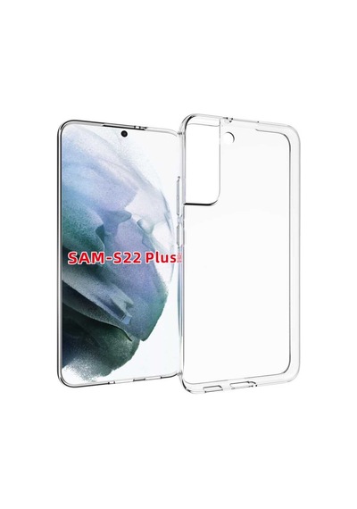 Zore Galaxy Uyumlu S22 Plus Kılıf Süper Silikon Kapak - Renksiz Renksiz