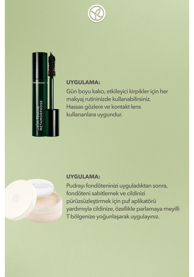 Yves Rocher Bloominbag Çiçekli Çanta Seti-toz Pudra 8.5 G & Maskara 7.8 Ml