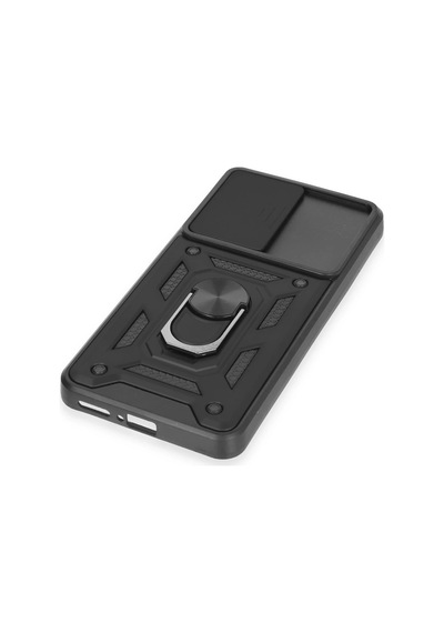 Uryport Xiaomi Mi 12t Pro Kılıf Pars Lens Yüzüklü Silikon - Siyah