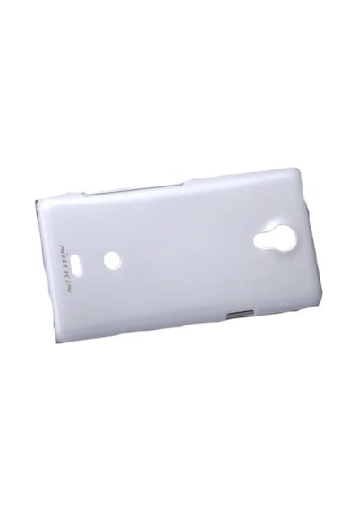 Nillkin Xperia T Lt30p İle Uyumlu Parlak Sert Kauçuk Kılıf Beyaz Beyaz