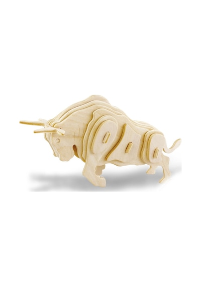3D Ahşap Puzzle -  Boğa