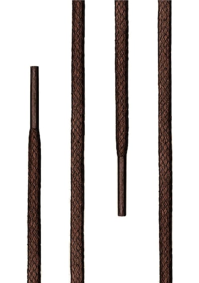 120 Cm 4 Mm Kahverengi Yuvarlak 1 Çift Ayakkabı Bağcığı Kahverengi