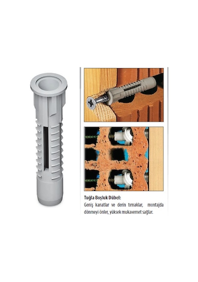 Tuğla Boşluk Dübeli 10 Mm 500 Adet