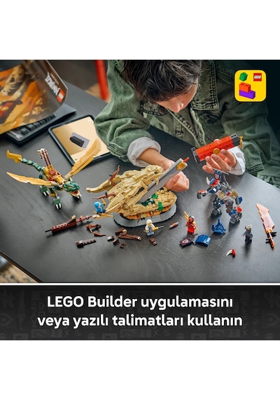 LEGO® NINJAGO® Ejderha Kılıcı Savaşı 71871 - 9 Yaş ve Üzeri Çocuklar için 4 Minifigür İçeren Oyuncak Yapım Seti (1016 Parça)