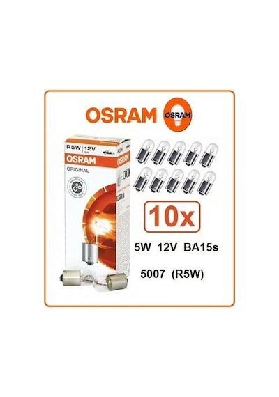 12v 67 R5w Stop Ampulü 10 Adet Osram 5007 10x