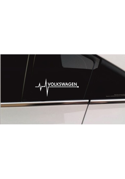Oto Sticker Vw Volkswagen Nabız Kalp Atışı Sticker 2 Adet (475610480)