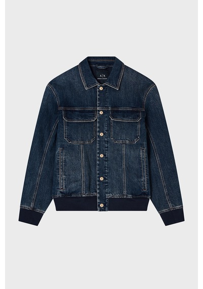 Armani Exchange Erkek Kot Ceket Xm001955 Af15833 Mb001 Lacivert Lacivert
