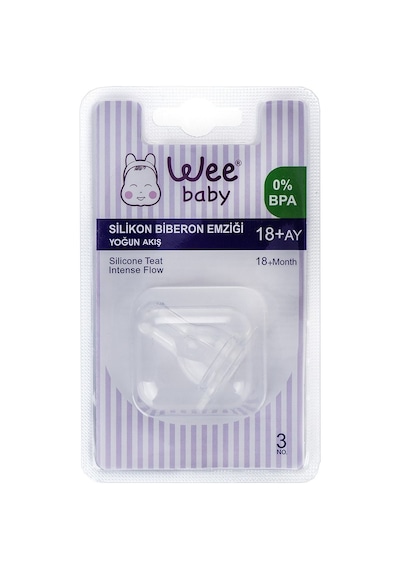 Wee 822 Yuvarlak Uçlu Biberon Emziği No:3