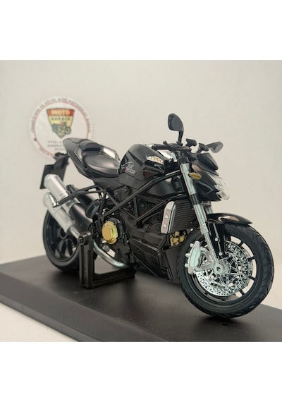 Ducati Streetfighter Giant Siyah Model Motosiklet 1:12 Ölçekli