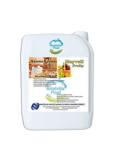 Sauna Buhar Esansı Meyveli 5 Lt Anatolıapool Sauna Essence Fruity