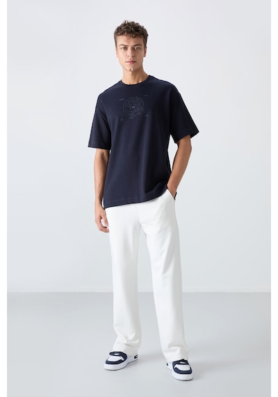 Tommy Life Lacivert Pamuklu Kalın Yumuşak Dokulu Oversize Fit Baskılı Erkek T-shirt - 88324 Lacivert Tommy Life Lacivert Pamuklu Kalın Yumuşak Dokulu Oversize Fit Baskılı Erkek T-shirt - 88324 Lacivert