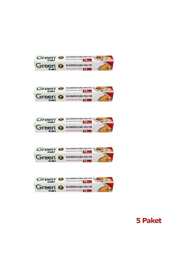 Green Cuki Alüminyum Folyo 30 CM x 10 M 5 Paket
