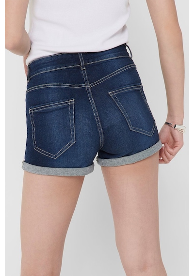 Only Kadın Düğmeli Denim Mavi Kot Şort - 15193715 001