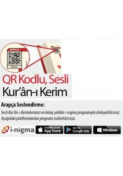 Kur'an-ı Kerim Bilgisayar Hatlı Kabe Desenli Cilt - Cami Boy- Haktan Yayınları