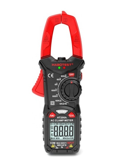 Habotest Ht-206a Dijital Pensampermetre 600a Ac Akım Ölçer Pens Multimetre