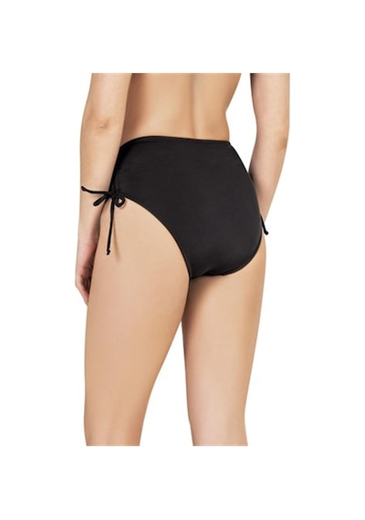 Endeep Kadın Yüksek Bel Yan Büzgülü İpli Mor Bikini Altı-mor Mor