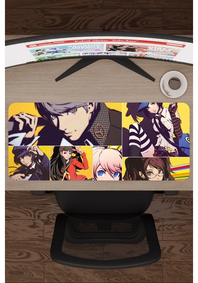Persona 4 Kaymaz Dikişli Kauçuk Oyuncu Mousepad V2 - 70x30 Xl Gaming Mouse Pad Fare Altlığı