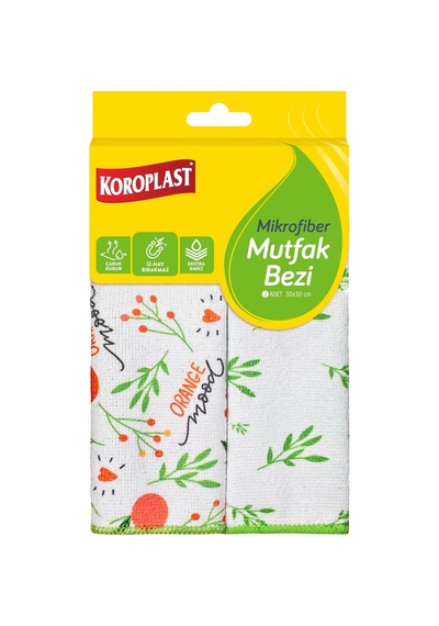 Mikrofiber Mutfak Bezi 2&apos Li Set, Hızlı Kuruyan Uzun Ömürlü Mikrofiber Temizlik Bezi Seti, Yüksek Toz Ve Sıvı Emiş Gücü, Mutfak, Ofis, Ev İçin Tüy Ve Çizik Bırakmayan Temizlik Bezi 0