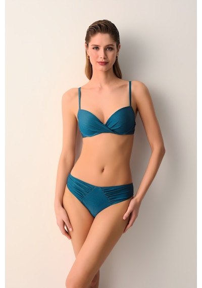 Suwen Ariel Push Up Balenli Bikini Üst Sb2696514271427 Petrol Yeşili