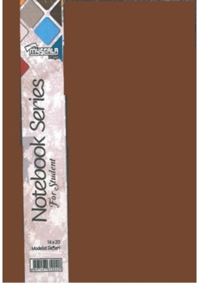 Özkan Modelist Defter Sert Kapak 14x20 160 Yap. Kareli Koyu Kahve