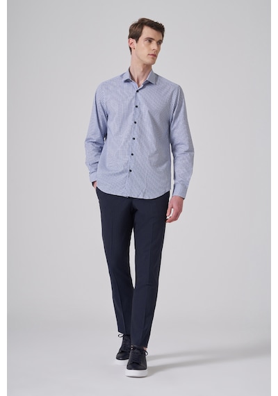 Morven Erkek A. Mavi Pamuk Trend Dynamic Fit Tam İtalyan Yaka Gömlek 26mc004045311 A. Mavi