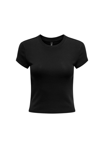 Only Onlelına S/s O-neck Short Top Jrs Noos Kadın Siyah Bluz - 15320229 Siyah