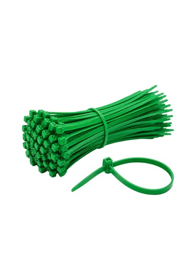 Alegron Yeşil Plastik Kelepçe 3,6 X 150 Mm 100 Adet