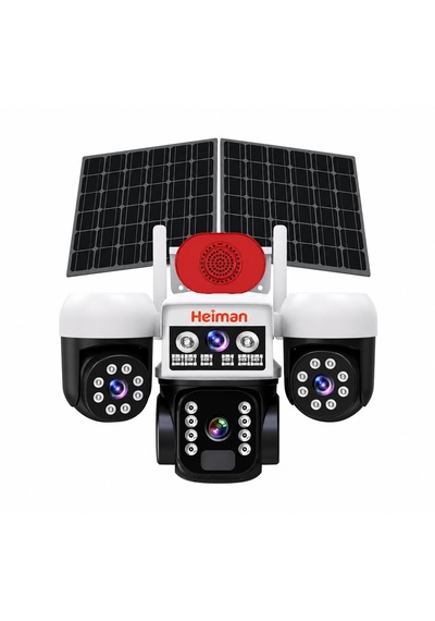 Hm-928 3 Kameralı 3ptz Sim Kartlı Güneş Panelli Solar 6mp Ptz Kamera