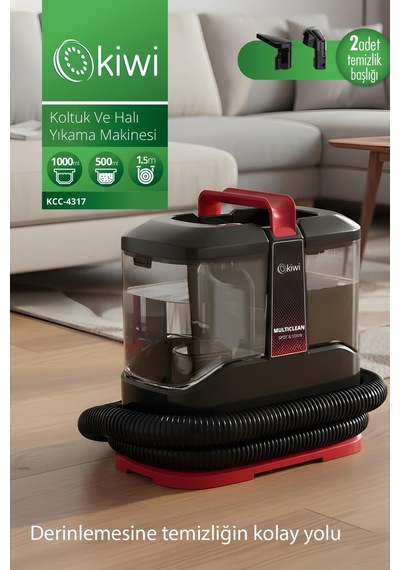 Kıwı Kcc-4317 Koltuk Ve Halı Yıkama Makinesi Siyah